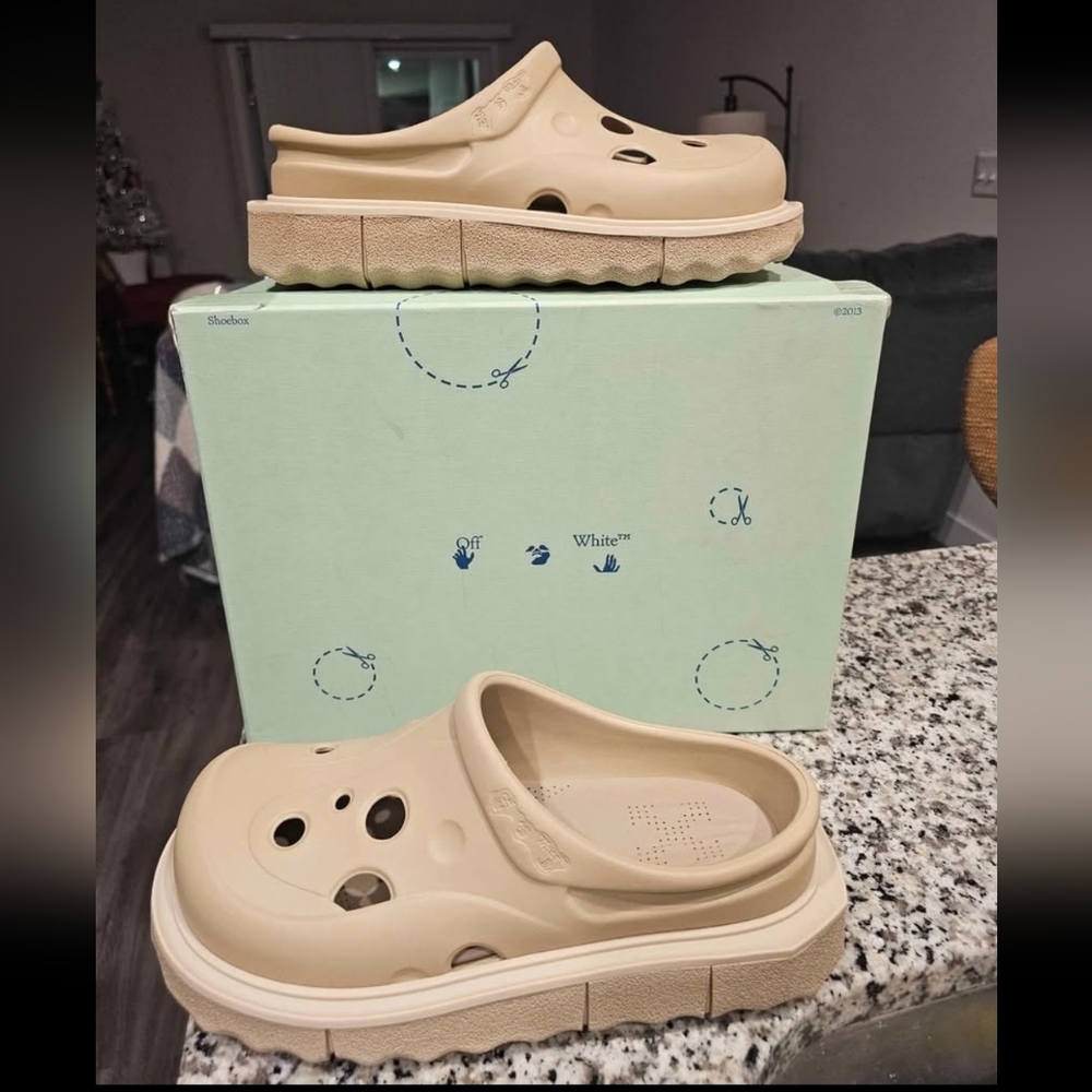 Off-White Beige Clogs DS SIZE 43 US 10-10.5
